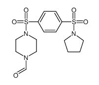 1-Piperazinecarboxaldehyde,4-[[4-(1-pyrrolidinylsulfonyl)phenyl]sulfonyl]-(9CI)结构式