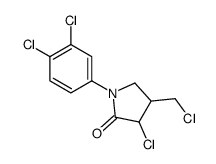 3-chloro-4-(chloromethyl)-1-(3,4-dichlorophenyl)pyrrolidin-2-one Structure