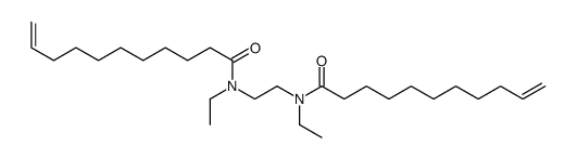 N-ethyl-N-[2-[ethyl(undec-10-enoyl)amino]ethyl]undec-10-enamide Structure