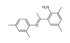 2-{1-[(E)-2,4-Dimethyl-phenylimino]-ethyl}-4,6-dimethyl-phenylamine Structure