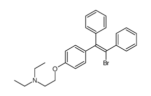 2-[4-[(E)-2-bromo-1,2-diphenylethenyl]phenoxy]-N,N-diethylethanamine Structure