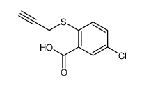 5-chloro-2-prop-2-ynylsulfanylbenzoic acid Structure