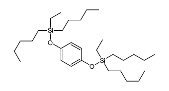 ethyl-[4-[ethyl(dipentyl)silyl]oxyphenoxy]-dipentylsilane Structure