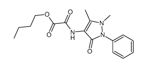 butyl 2-[(1,5-dimethyl-3-oxo-2-phenylpyrazol-4-yl)amino]-2-oxoacetate Structure