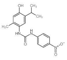 Urea,N-[4-hydroxy-2-methyl-5-(1-methylethyl)phenyl]-N'-(4-nitrophenyl)- Structure