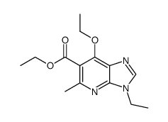 7-ethoxy-3-ethyl-5-methyl-3H-imidazo[4,5-b]pyridine-6-carboxylic acid ethyl ester Structure