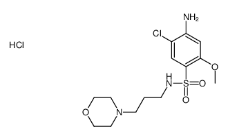 4-amino-5-chloro-2-methoxy-N-(3-morpholin-4-ylpropyl)benzenesulfonamide,hydrochloride结构式