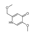 5-methoxy-2-(methoxymethyl)-1H-pyridin-4-one结构式