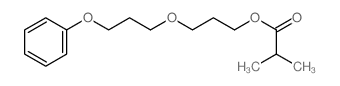 Propanoic acid,2-methyl-, 3-(3-phenoxypropoxy)propyl ester structure