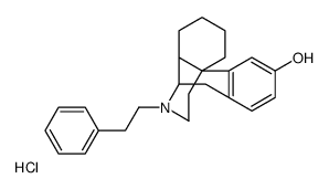 Morphinan-3-ol,17-phenethyl-,hydrochloride,(-)结构式