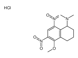 (5-methoxy-6,8-dinitro-1,2,3,4-tetrahydronaphthalen-1-yl)-dimethylazanium,chloride Structure