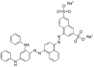 4'-[[2,4-Bis(phenylamino)phenyl]azo][1,1'-azobisnaphthalene]-3,6-disulfonic acid disodium salt Structure