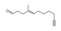 4-methylundec-4-en-10-ynal结构式