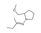 N-[(2S)-2-(methoxymethyl)pyrrolidin-1-yl]butan-2-imine结构式