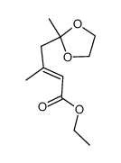 Ethyl 5,5-ethylendioxy-3-methylhex-2-(E)-enoate Structure