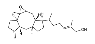 (6α,10β,11α)-7,8α-Epoxyophiobola-3(24),19-dien-21-ol structure