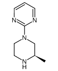 Pyrimidine, 2-[(3R)-3-methyl-1-piperazinyl]- (9CI) structure