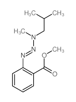 Benzoic acid,2-[3-methyl-3-(2-methylpropyl)-1-triazen-1-yl]-, methyl ester structure