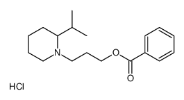 3-(2-propan-2-ylpiperidin-1-ium-1-yl)propyl benzoate,chloride Structure