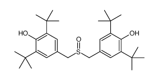 2,6-ditert-butyl-4-[(3,5-ditert-butyl-4-hydroxyphenyl)methylsulfinylmethyl]phenol结构式