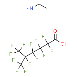 2,2,3,3,4,4,5,6,6,6-decafluoro-5-(trifluoromethyl)hexanoic acid, compound with ethylamine (1:1) picture