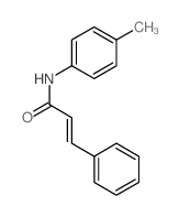 (E)-N-(4-Methylphenyl)-3-phenyl-prop-2-enamide Structure