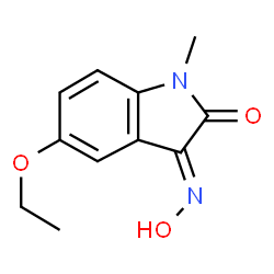 1H-Indole-2,3-dione,5-ethoxy-1-methyl-,3-oxime(9CI)结构式