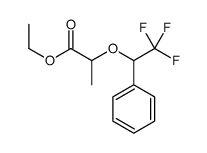 ethyl 2-(2,2,2-trifluoro-1-phenylethoxy)propanoate Structure