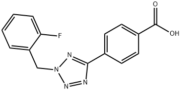 Benzoic acid, 4-[2-[(2-fluorophenyl)methyl]-2H-tetrazol-5-yl]- picture