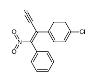 (Z)-2-(4-chlorophenyl)-3-nitro-3-phenylacrylonitrile结构式