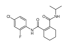 N-isopropyl-N'-(2-fluoro-4-chlorophenyl)-3,4,5,6-tetrahydrophthalamide结构式