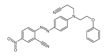 2-[[4-[(2-cyanoethyl)(2-phenoxyethyl)amino]phenyl]azo]-5-nitrobenzonitrile picture