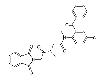 N'-Methyl-2'-benzoyl-4'-chloro-N-(N-phthaloylglycyl)sarcosinanilide结构式