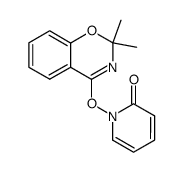 2,2-dimethyl-4-(2-oxo-1H-pyrid-1-yl)oxy-2H-1,3-benzoxazine结构式