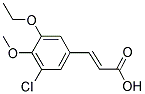 (2E)-3-(3-CHLORO-5-ETHOXY-4-METHOXYPHENYL)ACRYLIC ACID结构式