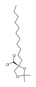 (S)-4-dichloromethyl-2,2-dimethyl-4-undecyl-1,3-dioxolane Structure