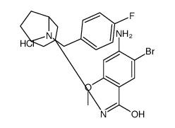 4-amino-5-bromo-N-[8-[(4-fluorophenyl)methyl]-8-azabicyclo[3.2.1]oct-3-yl]-2-methoxy-benzamide hydrochloride picture