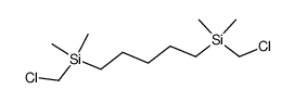 1,5-Bis[chlormethyl(dimethyl)silyl]pentan结构式