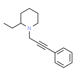 Piperidine, 2-ethyl-1-(3-phenyl-2-propynyl)- (9CI)结构式