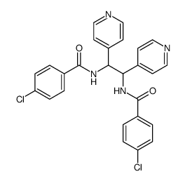 4-chloro-N-[2-[(4-chlorobenzoyl)amino]-1,2-dipyridin-4-ylethyl]benzamide结构式