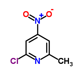 2-氯-6-甲基-4-硝基吡啶结构式