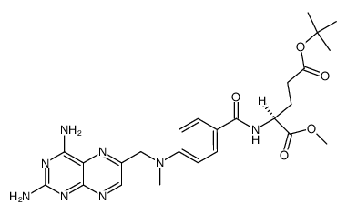 α-methyl γ-tert-butyl N-(4-amino-4-deoxy-N10-methylpteroyl)-L-glutamate结构式