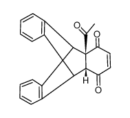 4a-acetyl-1,4,4a,9,9a,10-hexahydro-9,10-o-benzenoanthracene-1,4-dione结构式
