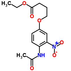 Ethyl 4-(4-acetamido-3-nitrophenoxy)butanoate Structure