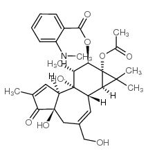 PHORBOL 12-N-METHYLANTHRANILATE结构式