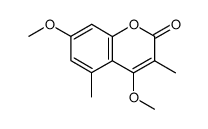 4,7-dimethoxy-3,5-dimethylcoumarin Structure