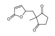 5-(2-methyl-1,3-dioxo-2-cyclopentyl)methyl-2,5H-furanone结构式