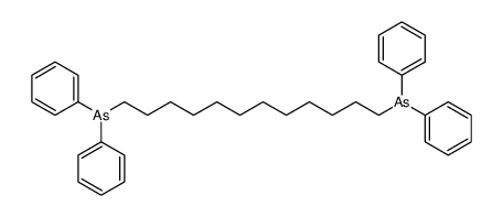 12-diphenylarsanyldodecyl(diphenyl)arsane Structure