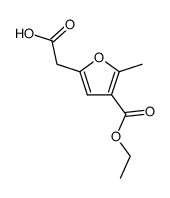 4-(carboethoxy)-5-methylfuran-2-acetic acid结构式