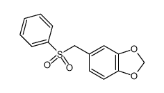 1,2-methylenedioxy-4-(phenylsulfonylmethyl)benzene Structure